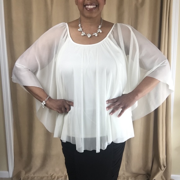 Massini Tank With Sheer Overlay 1X - Picture 3 of 16